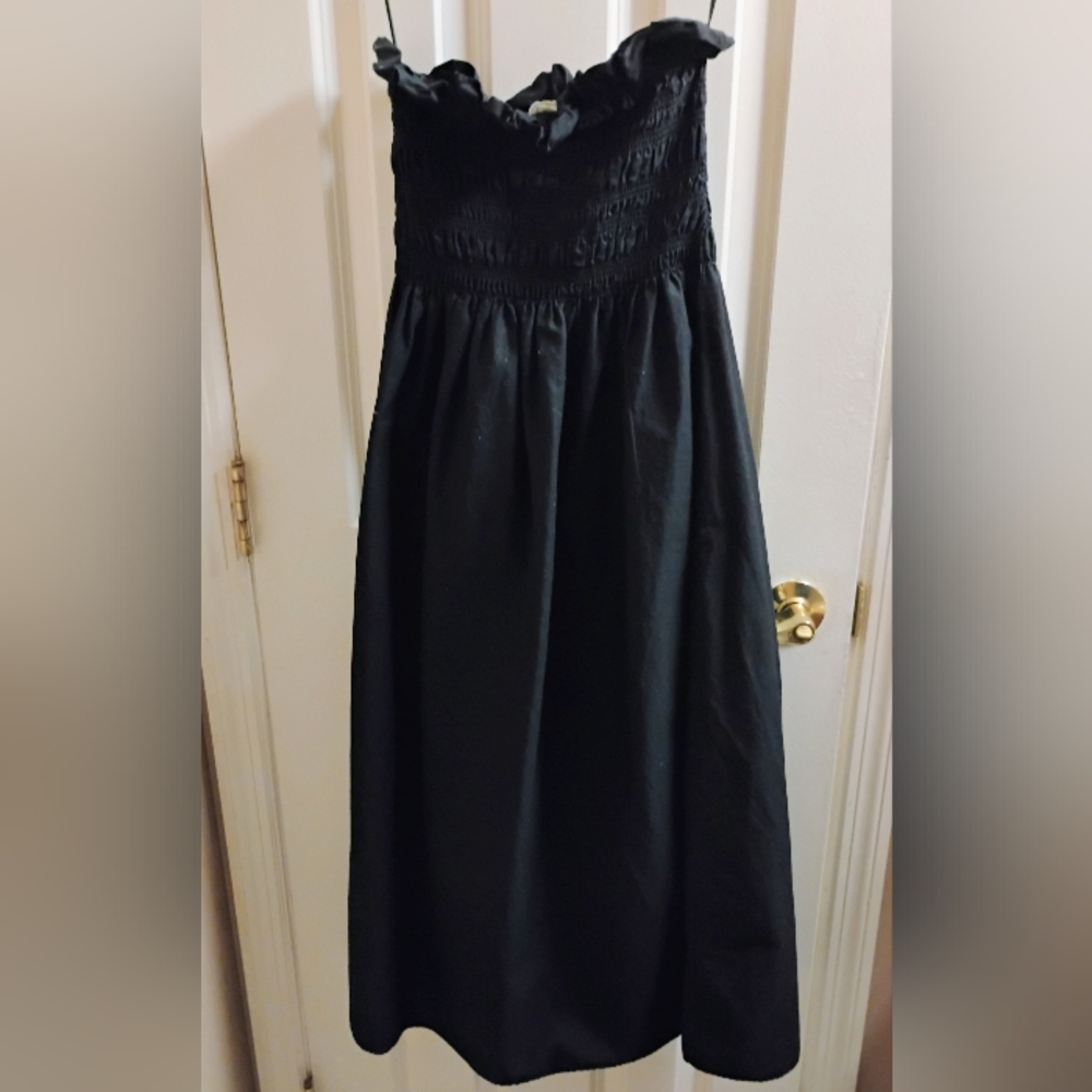H&M BLACK MIDI DRESS sz small